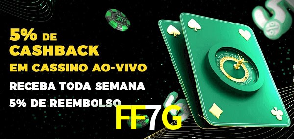 Promoções do cassino ao Vivo FF7G